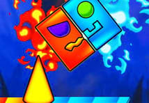 Fire and Water Geometry Dash